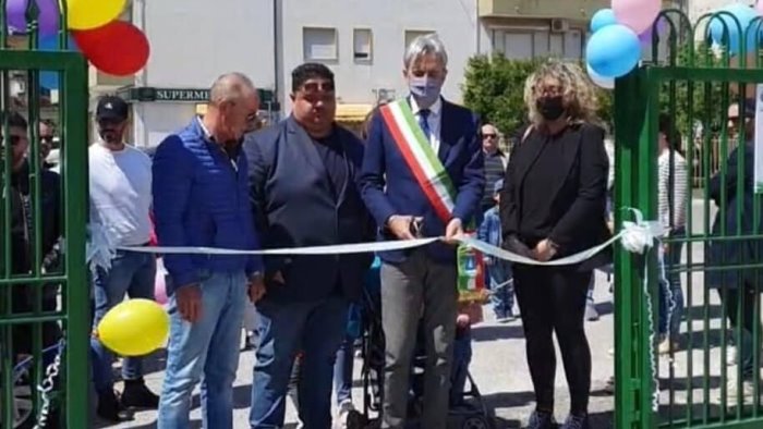 campagna inaugurato un nuovo parco giochi a quadrivio