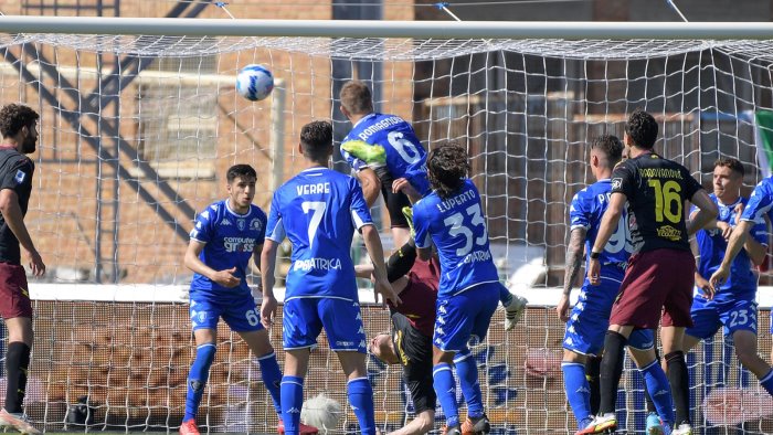 empoli salernitana 1 1 andreazzoli siamo stati seri rispetto per chi lotta