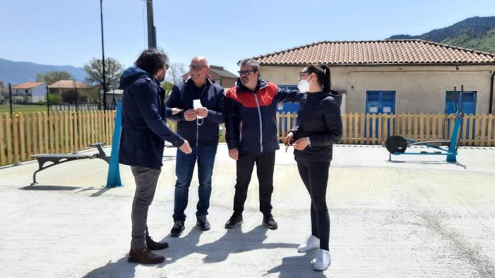 sassano una nuova palestra outdoor nell area dell ex depuratore in via limiti