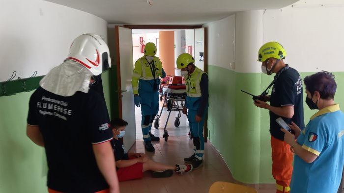 protezione civile in campo nella terra dell osso esercitazioni a bisaccia