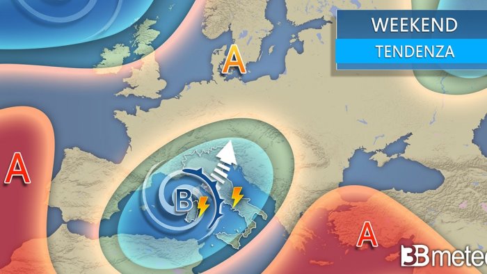 anticicloni lontani dall italia e tempo di pioggia per almeno dieci giorni