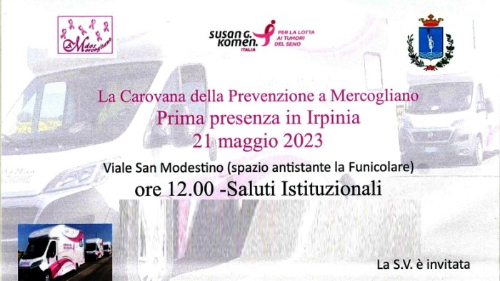 a mercogliano arrivano i camper della prevenzione oncologica