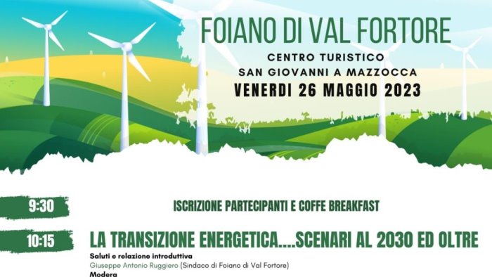 transizione energetica rinnovabili e territorio venerdi il convegno a foiano