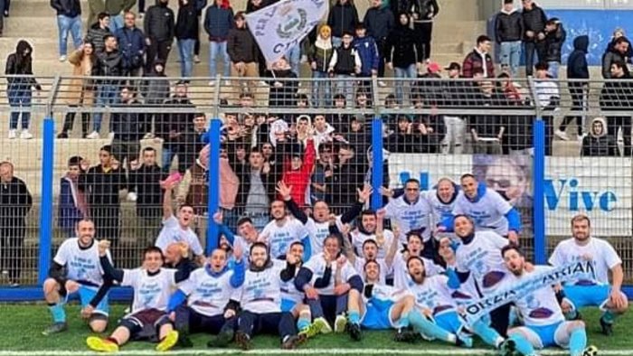 ariano torna l entusiasmo nel calcio con la promozione in seconda categoria