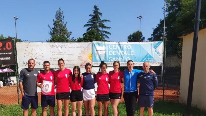 tennis b2 femminile il ct san giorgio del sannio batte anche il tc pistoia