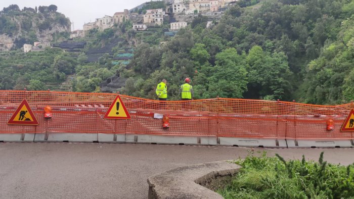 ravello riaperta la strada dove si e verificato l incidente mortale