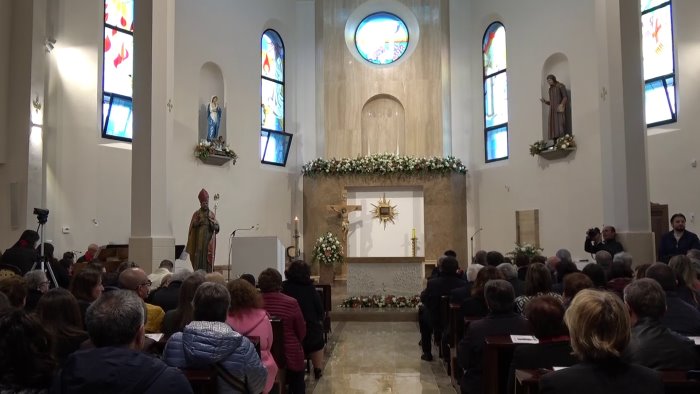 ariano lacrime e commozione alla riapertura del santuario di san liberatore