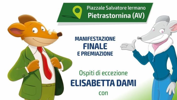 geronimo stilton sabato a pietrastornina per il concorso mario piantedosi