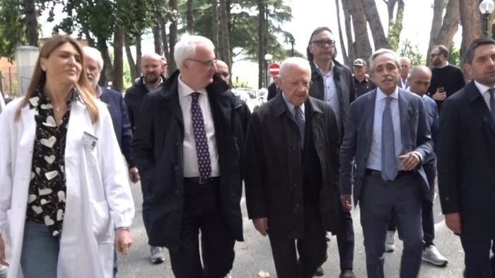 inaugurata nuova tac a mercato san severino de luca attacca il governo