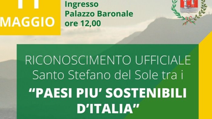 santo stefano del sole e uno dei paesi piu sostenibili d italia