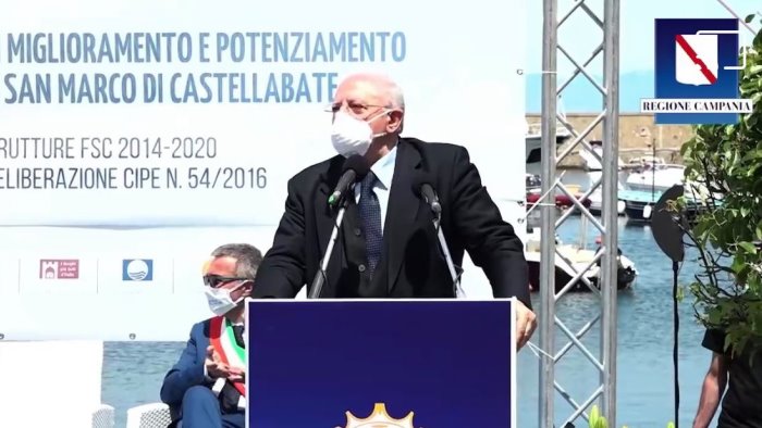 de luca al porto di castellabate abbiamo fatto un miracolo