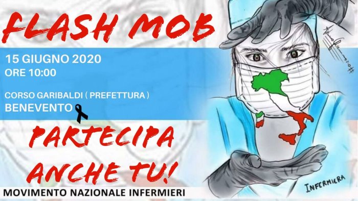 lunedi flash mob del movimento nazionale degli infermieri