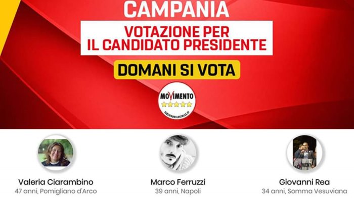 regionali il m5s vota il candidato presidente