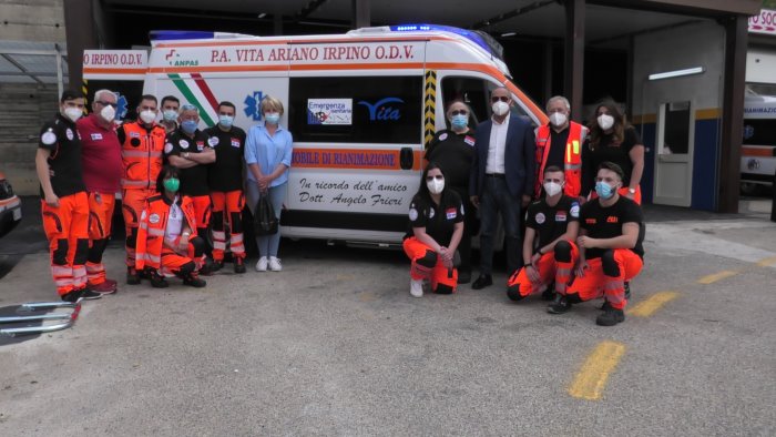 ariano intitolata un ambulanza ad angelo frieri il medico di tutti