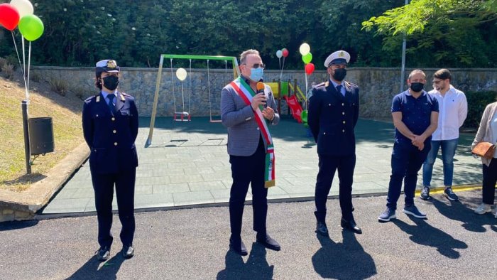 pellezzano a cologna inaugurata la nuova area attrezzata e il parcheggio