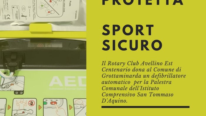 grottaminarda il rotary dona al comune palestra cardioprotetta