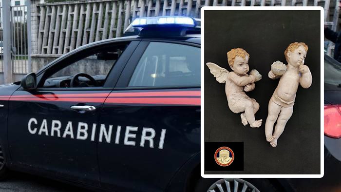 furto in chiesa beni d arte restituiti dai carabinieri a marigliano