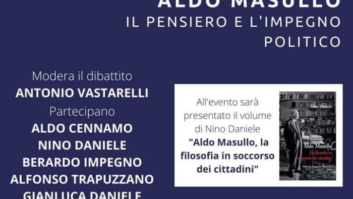 dibattito su aldo masullo a napoli presso la citta metropolitana