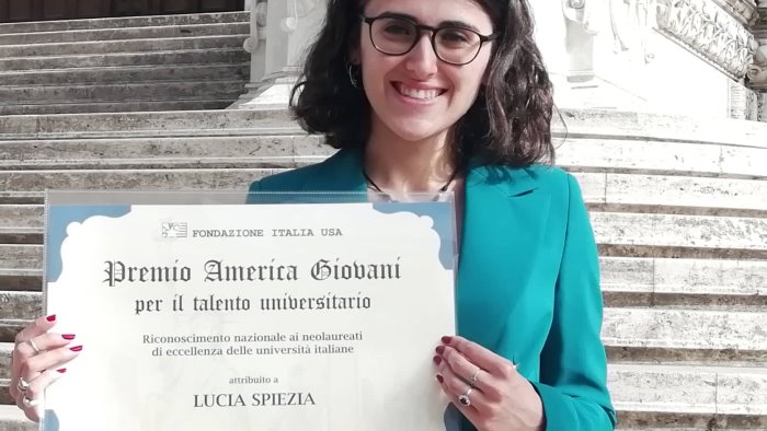 premio america giovani per il talento lucia spiezia tra laureati top in italia