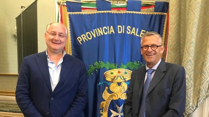 salerno il neo questore conticchio incontra il presidente strianese