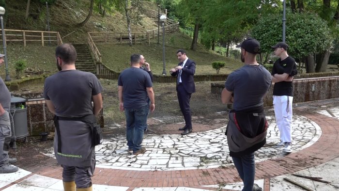 verde ad avellino dopo 10 anni riapre il parco del teatro gesualdo