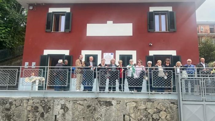 baronissi inaugurata la ex casa cantoniera portera il nome di david sassoli