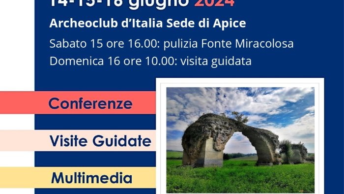 giornate europee dell archeologia archeoclub d italia sede di apice