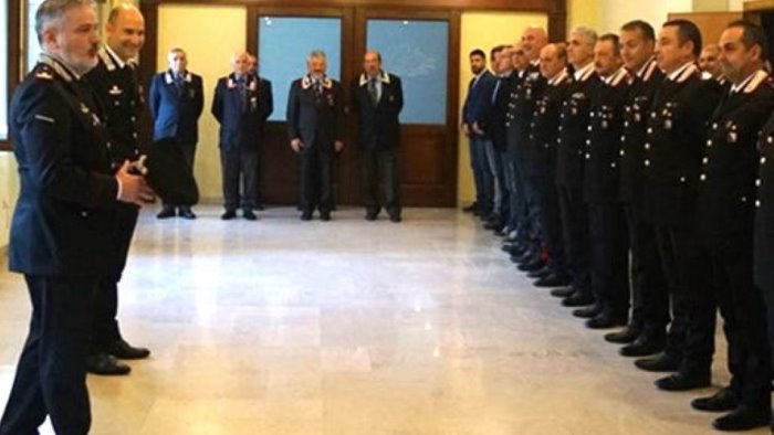 il comandante della legione carabinieri campania jannece a benevento