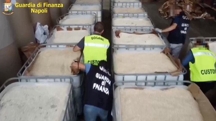 droga maxi sequestro da un miliardo al porto di salerno