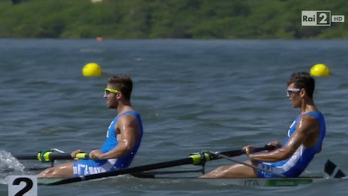 canottaggio azzurri in ritiro a sabaudia