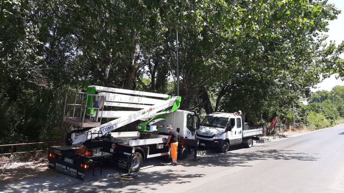 scafati via bonifica iniziati lavori sulle sponde fiume sarno