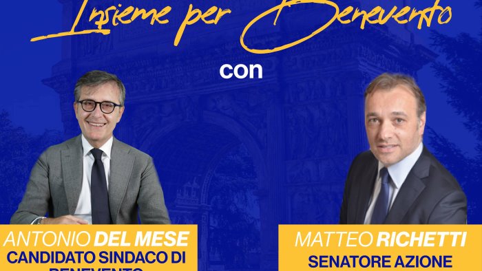 benevento il candidato sindaco antonio del mese si presenta alla citta