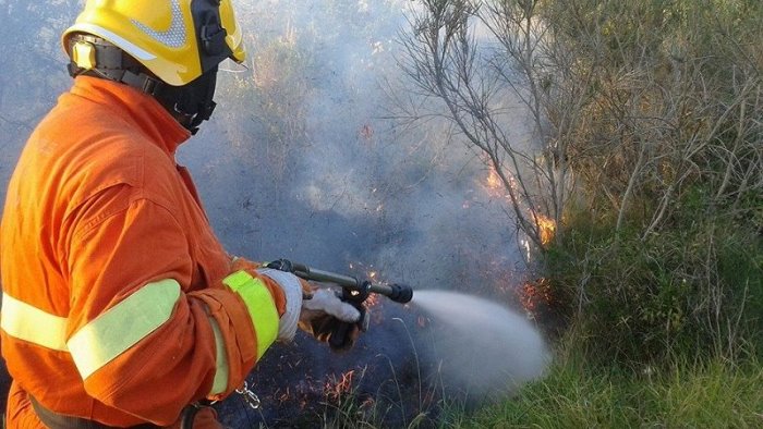 incendi boschivi in campo anche i volontari de la solidarieta