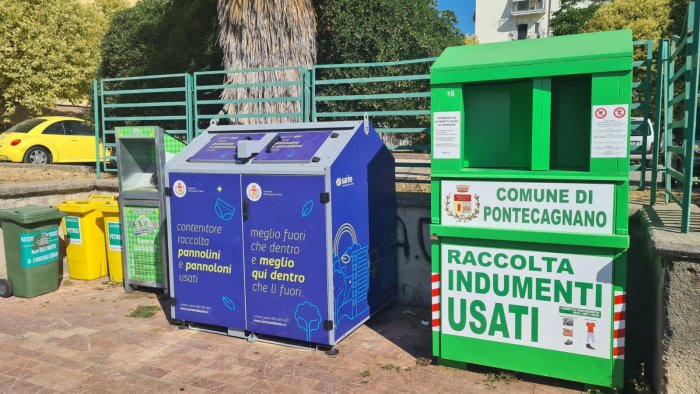 raccolta differenziata nuovi contenitori a pontecagnano faiano