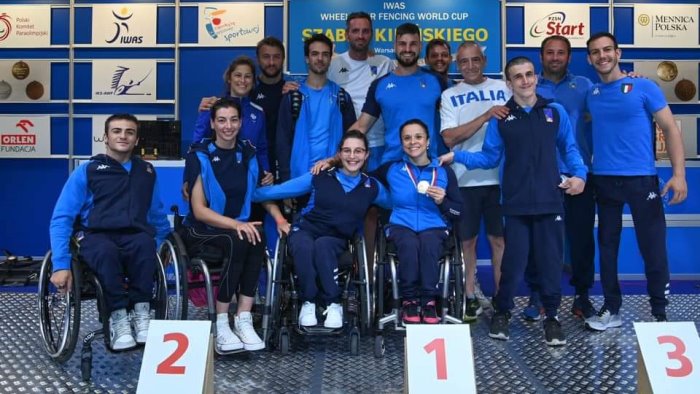 scherma paralimpica coppa del mondo pasquino d argento nella prova di spada