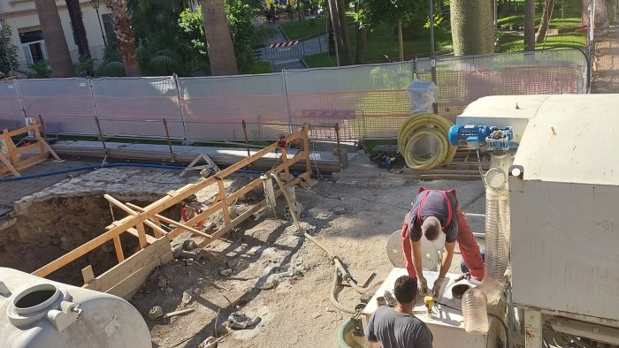 sant agnello si lavora per riaprire al piu presto la strada crollata a novembre