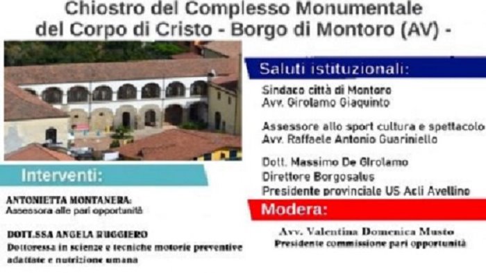 lo sport e le pari opportunita sabato 23 luglio l evento a montoro