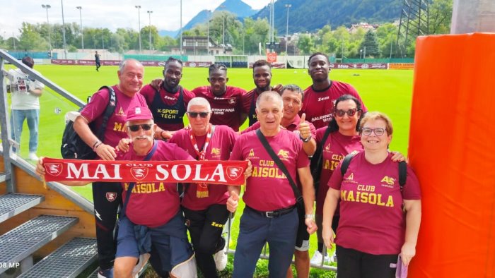 foto salernitana i soci del mai sola in austria al fianco dei granata