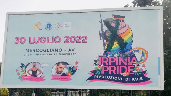 sfregiato il simbolo di irpinia pride l indignazione di apple pie