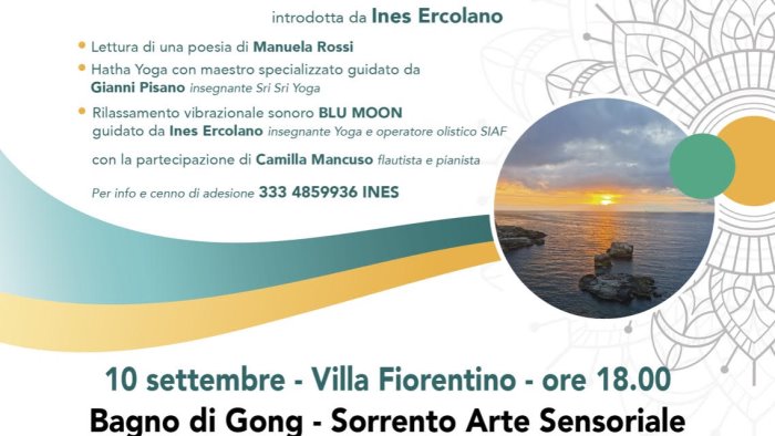 sorrento la camminata meditativa il filo blu tra yoga musica e poesia