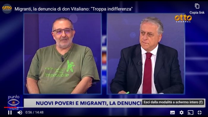 migranti don vitaliano accusa in tv troppa indifferenza e tavoli inutili