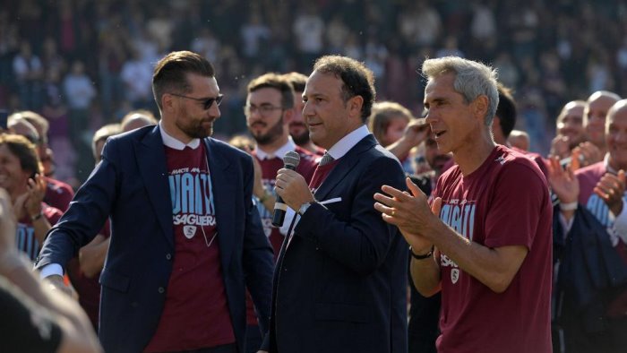 salernitana sousa vola a roma ed incontra de sanctis e iervolino