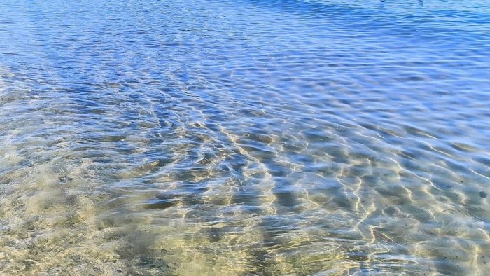 acqua torbida comune tranquillizza nessun divieto di balneazione al pozzillo