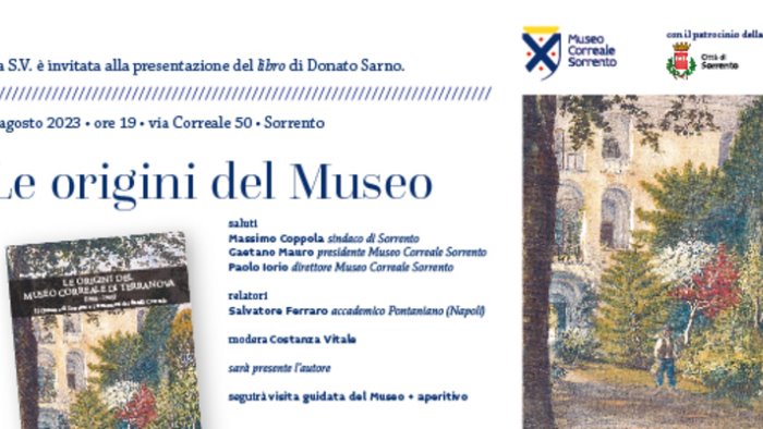 al museo correale di sorrento la presentazione del libro di donato sarno