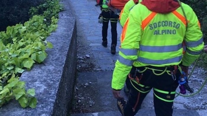 cava donna in stato confusionale recuperata dal soccorso alpino