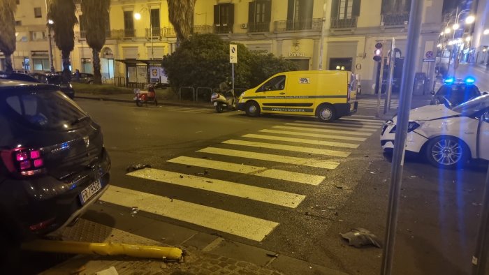 notte di incidenti stradali a salerno 2 schianti in centro e sulla lungoirno