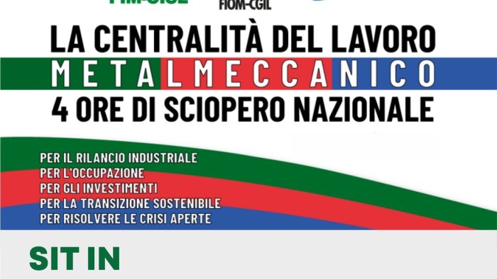 crisi metalmeccanici domani sit in alla prefettura di avellino