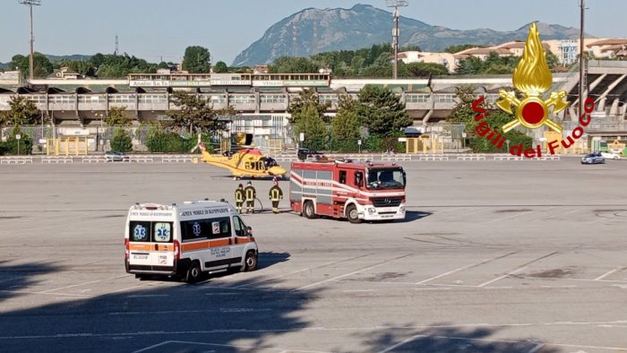 trasporto in elicottero per due pazienti da ariano ad avellino