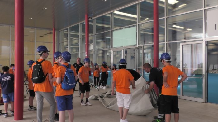 protezione civile flumerese partito il campo scuola ad ariano