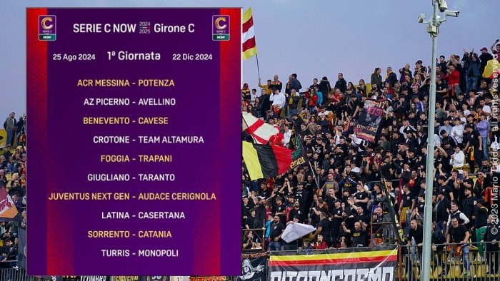 il calendario completo del benevento esordio al vigorito con la cavese